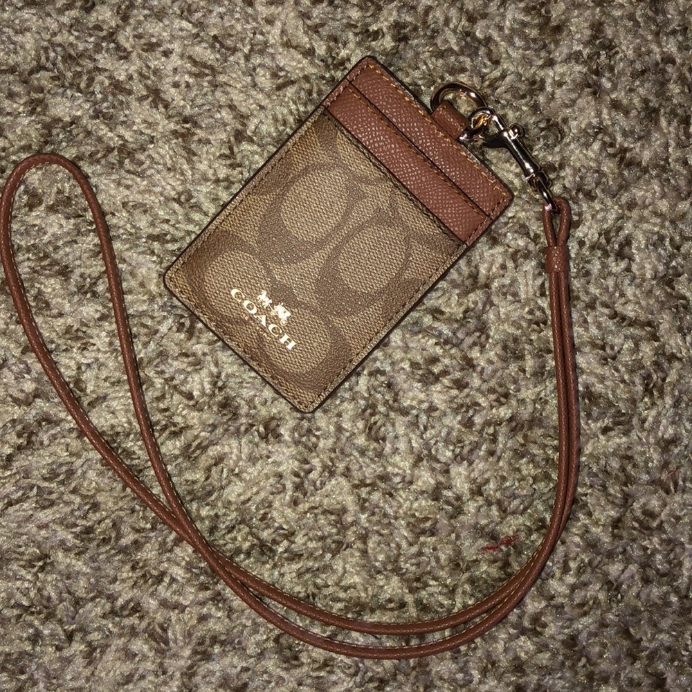 Coach cardholder keychain